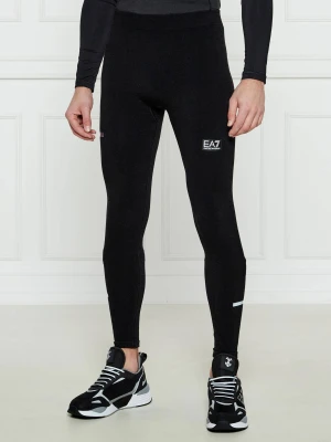 EA7 Legginsy | Slim Fit czarny