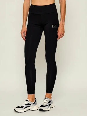 EA7 Legginsy | Slim Fit czarny