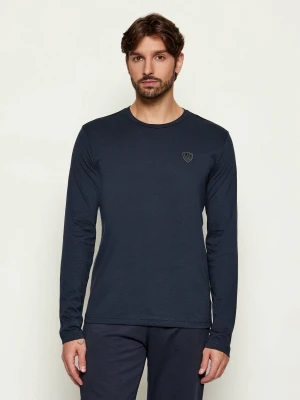 EA7 Longsleeve | Regular Fit granatowy