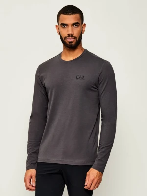 EA7 Longsleeve | Slim Fit grafitowy