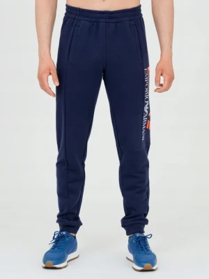 EA7 Męskie długie granatowe spodnie dresowe, Rozmiar M EA7 Emporio Armani