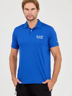 EA7 Niebieska koszulka polo Ventus 7 EA7 Emporio Armani