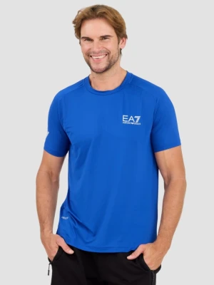 EA7 Niebieski męski t-shirt Ventus 7, Rozmiar L EA7 Emporio Armani