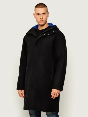 EA7 Płaszcz | z dodatkiem wełny