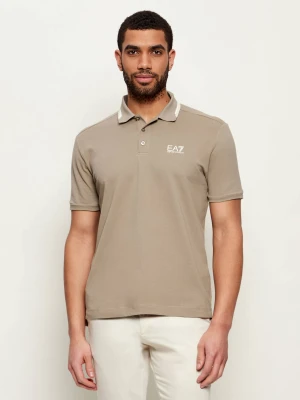 EA7 Polo | Regular Fit beżowy