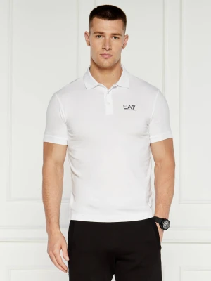 EA7 Polo | Regular Fit biały