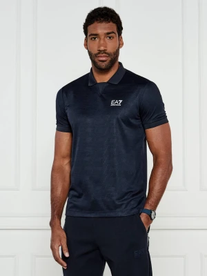 EA7 Polo | Regular Fit granatowy