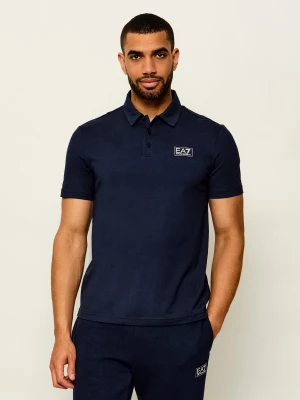 EA7 Polo | Regular Fit granatowy