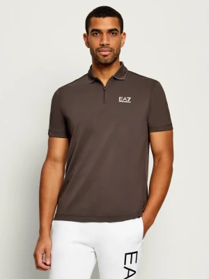 EA7 Polo | Regular Fit brązowy