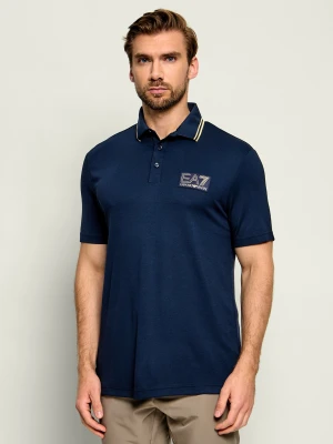 EA7 Polo | Regular Fit granatowy