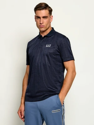 EA7 Polo | Regular Fit granatowy