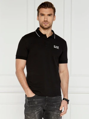 EA7 Polo | Slim Fit czarny