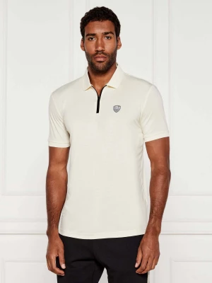 EA7 Polo | Slim Fit kremowy