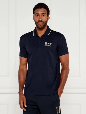 EA7 Polo | Slim Fit granatowy