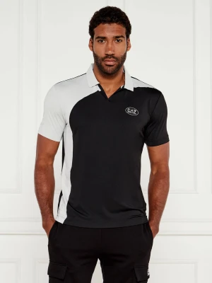 EA7 Polo | Slim Fit czarny