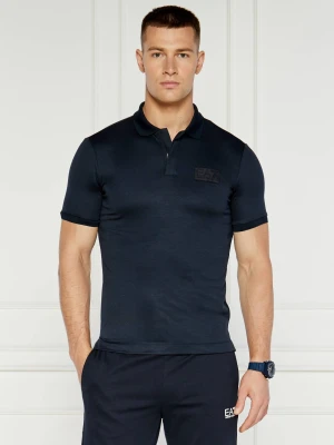 EA7 Polo | Slim Fit granatowy
