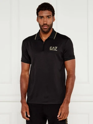 EA7 Polo | Slim Fit czarny