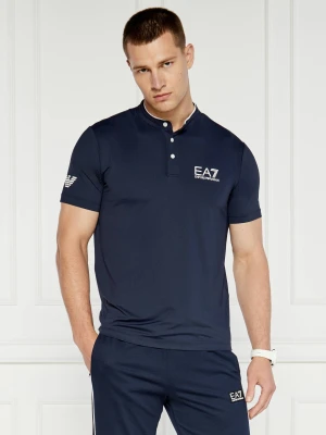 EA7 Polo | Slim Fit granatowy