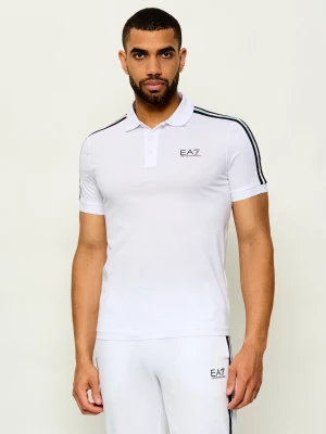 EA7 Polo | Slim Fit biały