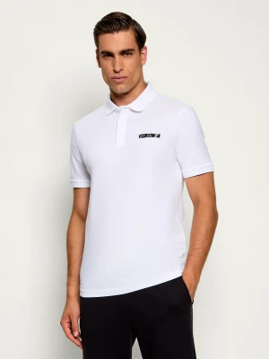 EA7 Polo | Slim Fit biały