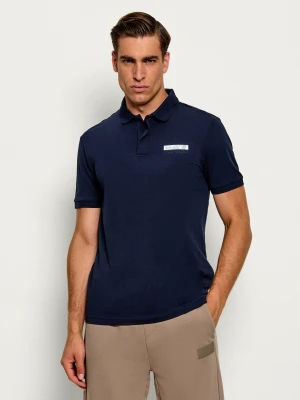 EA7 Polo | Slim Fit granatowy