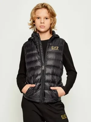 EA7 Puchowy bezrękawnik | Regular Fit
