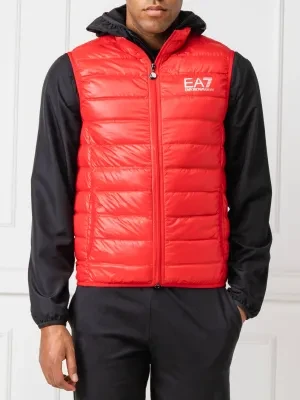 EA7 Puchowy bezrękawnik | Regular Fit