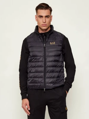 EA7 Puchowy bezrękawnik | Regular Fit czarny