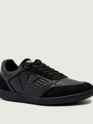 EA7 Skórzane sneakersy