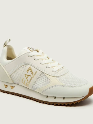 EA7 Sneakersy ecru