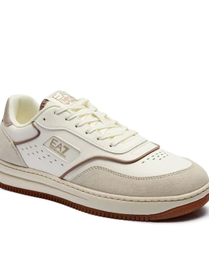 EA7 Sneakersy | z dodatkiem skóry beżowy