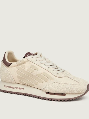 EA7 Sneakersy | zamsz beżowy