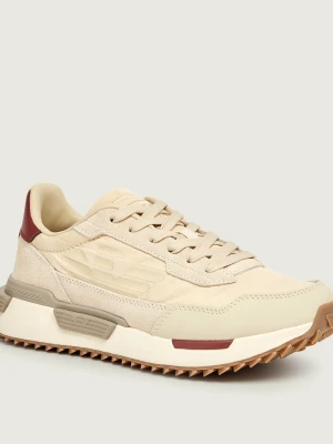 EA7 Sneakersy | zamsz beżowy