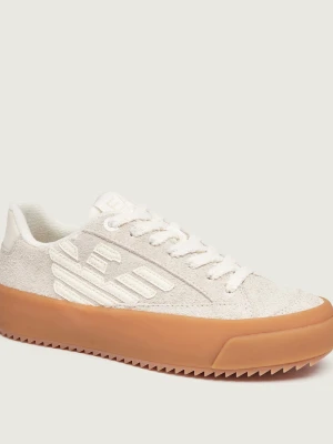 EA7 Sneakersy | zamsz beżowy