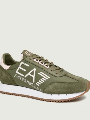 EA7 Sneakersy | zamsz oliwkowy