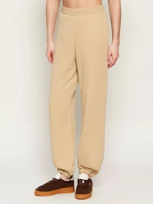 EA7 Spodnie dresowe | Loose fit beżowy