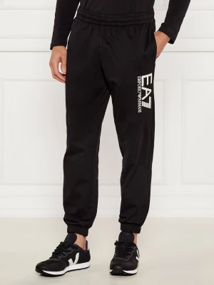 EA7 Spodnie dresowe | Modern fit czarny