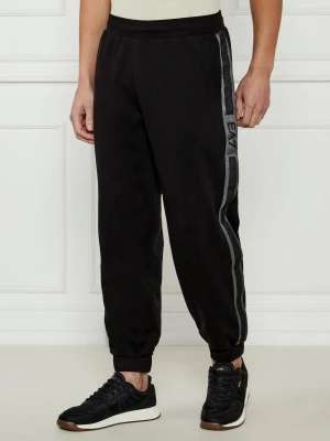 EA7 Spodnie dresowe | Modern fit czarny