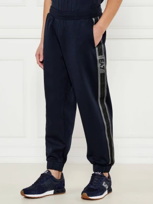 EA7 Spodnie dresowe | Modern fit granatowy
