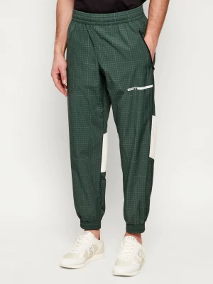 EA7 Spodnie dresowe | Regular Fit zielony