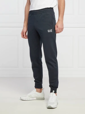 EA7 Spodnie dresowe | Regular Fit granatowy
