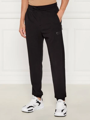 EA7 Spodnie dresowe | Regular Fit czarny