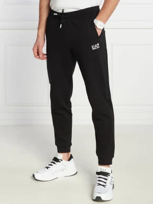 EA7 Spodnie dresowe | Regular Fit czarny