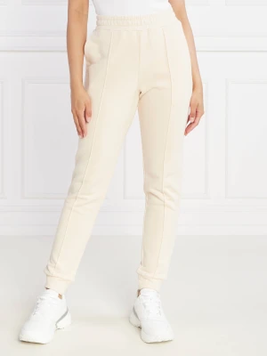 EA7 Spodnie dresowe | Regular Fit ecru