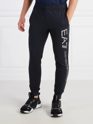 EA7 Spodnie dresowe | Regular Fit granatowy