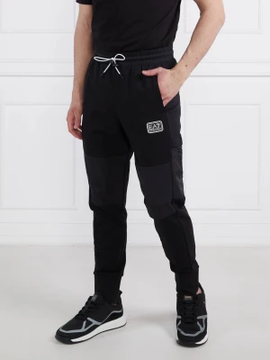 EA7 Spodnie dresowe | Regular Fit czarny