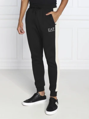 EA7 Spodnie dresowe | Regular Fit czarny