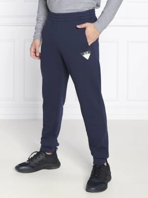 EA7 Spodnie dresowe | Regular Fit granatowy