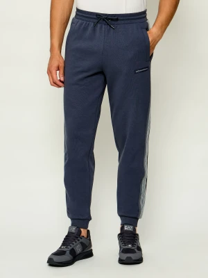 EA7 Spodnie dresowe | Regular Fit granatowy