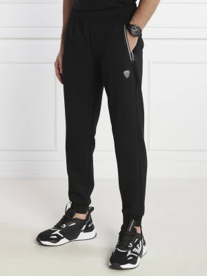 EA7 Spodnie dresowe | Slim Fit czarny